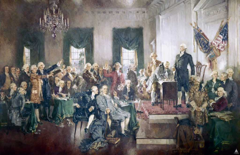 The signing of the Constitution