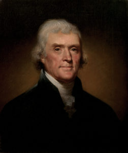 Thomas Jefferson portrait by Rembrandt Peale