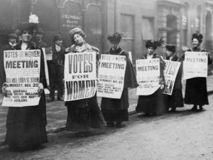 Women's suffrage march