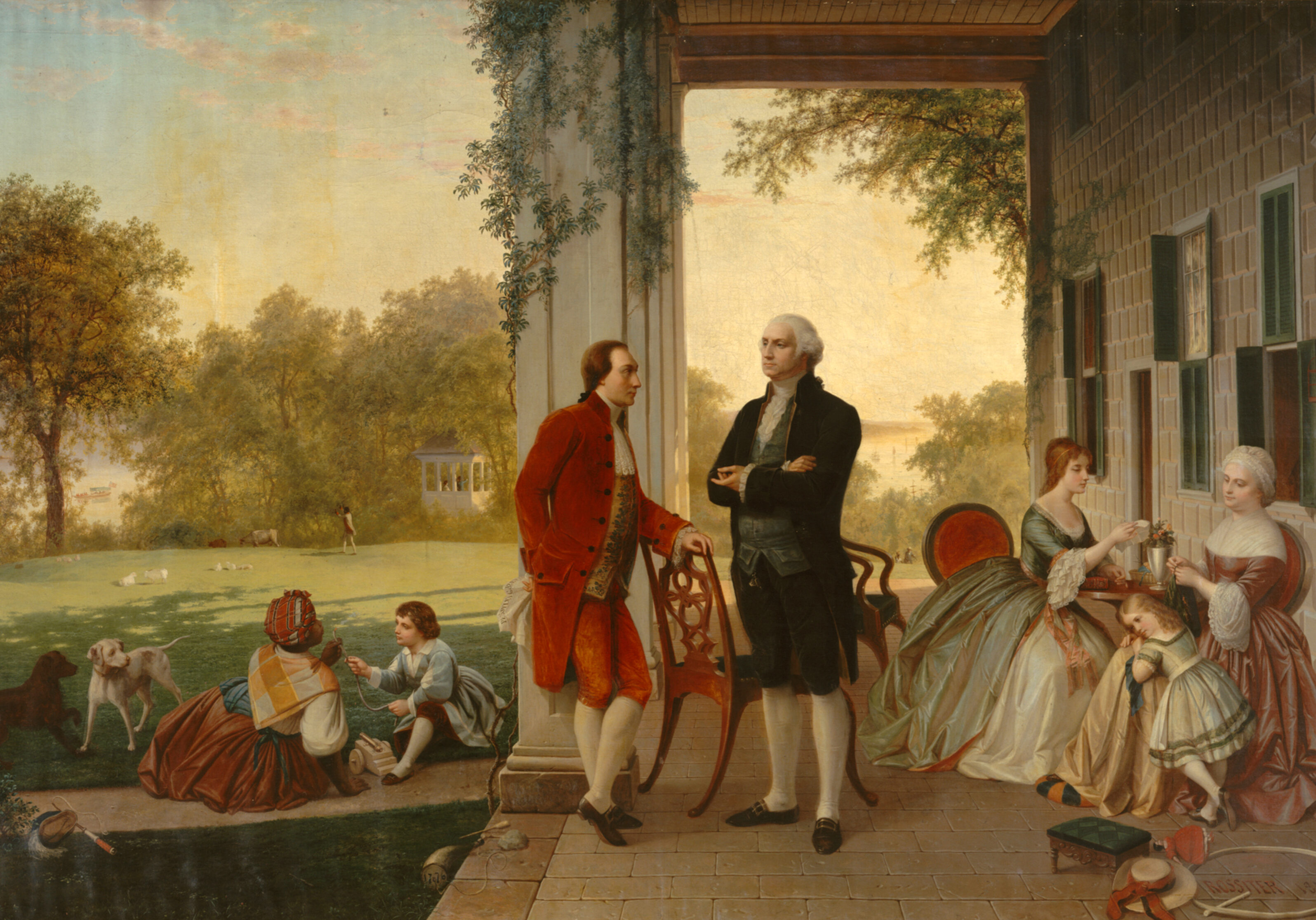 Washington and Lafayette at Mount Vernon